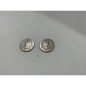 Vintage UK 20 Pence Coin Pair (1982 & 1988) – Early British Decimal Coinage Set